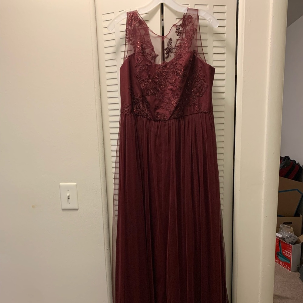 David’s Bridal Wine size 12